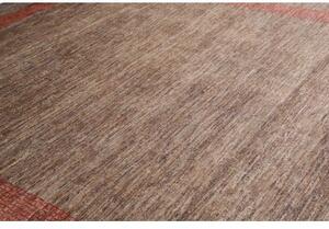 Tappeto Cromopura Geometrico Marrone Tortora Rosso 256x317 Cm