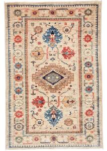 Tappeto Kazak Fine Stilizzato Beige Blu 80x122 Cm