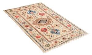 Tappeto Kazak Fine Stilizzato Beige Blu 80x122 Cm