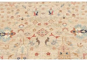 Tappeto Floralia Floreale Beige Blu Corsia 83x291 Cm