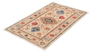 Tappeto Kazak Fine Stilizzato Beige Blu 80x122 Cm