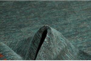 Tappeto Cromopura Geometrico Verde Petrolio Rame 246x307 Cm
