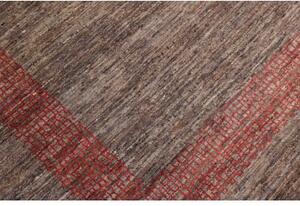 Tappeto Cromopura Geometrico Marrone Tortora Rosso 256x317 Cm