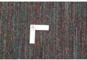 Tappeto Cromopura Geometrico Verde Petrolio Rame 246x307 Cm
