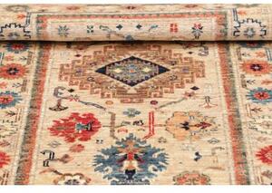 Tappeto Kazak Fine Stilizzato Beige Blu 80x122 Cm