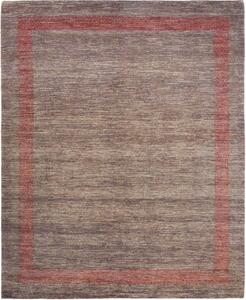 Tappeto Cromopura Geometrico Marrone Tortora Rosso 256x317 Cm