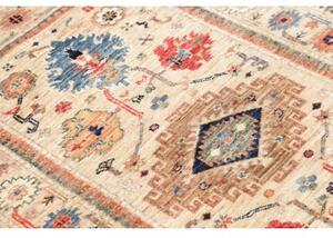Tappeto Kazak Fine Stilizzato Beige Blu 80x122 Cm