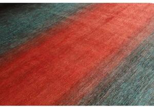 Tappeto Cromopura Geometrico Blu Petrolio Rosso 249x337 Cm