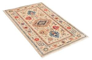 Tappeto Kazak Fine Stilizzato Beige Blu 79x123 Cm