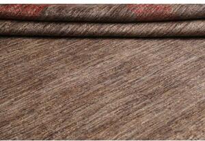 Tappeto Cromopura Geometrico Marrone Tortora Rosso 256x317 Cm