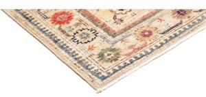 Tappeto Kazak Fine Stilizzato Beige Blu 80x122 Cm