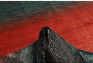 Tappeto Cromopura Geometrico Blu Petrolio Rosso 249x337 Cm