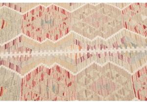 Tappeto Kilim Geometrico Beige Blu 121x192 Cm