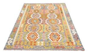 Tappeto Kilim Geometrico Multicolore Azzurro 129x182 Cm