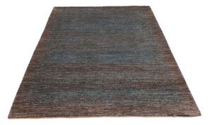 Tappeto Cromopura Geometrico Marrone Azzurro 134x207 Cm