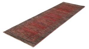Tappeto Cromopura Geometrico Rosso Scuro Marrone Corsia 81x254 Cm
