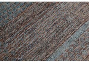 Tappeto Cromopura Geometrico Marrone Azzurro 134x207 Cm