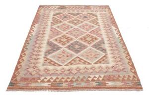 Tappeto Kilim Geometrico Ruggine Beige 125x174 Cm