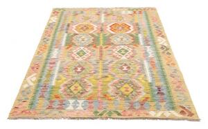 Tappeto Kilim Geometrico Beige Multicolore 121x182 Cm