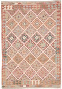 Tappeto Kilim Geometrico Terracotta Beige 125x181 Cm