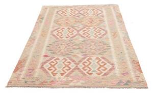 Tappeto Kilim Geometrico Beige Avorio 121x186 Cm