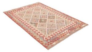 Tappeto Kilim Geometrico Rosso Mattone Beige 123x173 Cm