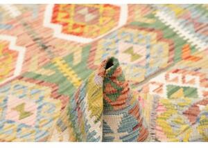 Tappeto Kilim Geometrico Beige Multicolore 121x182 Cm