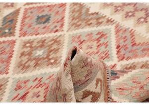 Tappeto Kilim Geometrico Ruggine Beige 125x174 Cm