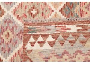 Tappeto Kilim Geometrico Mattone Azzurro 126x186 Cm