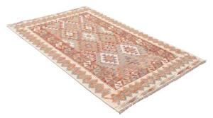 Tappeto Kilim Geometrico Ruggine Beige 119x184 Cm