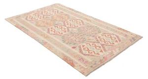 Tappeto Kilim Geometrico Beige Avorio 121x186 Cm