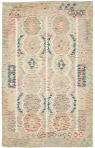 Tappeto Kilim Geometrico Beige Multicolore 123x190 Cm