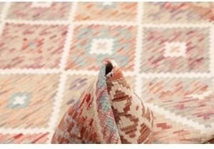 Tappeto Kilim Geometrico Terracotta Beige 121x180 Cm
