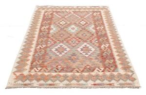 Tappeto Kilim Geometrico Ruggine Beige 119x184 Cm