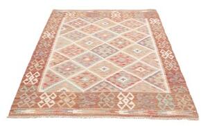 Tappeto Kilim Geometrico Terracotta Beige 122x172 Cm