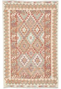 Tappeto Kilim Geometrico Ruggine Beige 119x184 Cm