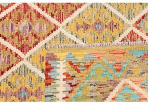 Tappeto Kilim Geometrico Multicolore 124x184 Cm
