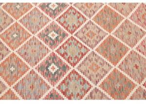 Tappeto Kilim Geometrico Terracotta Beige 125x181 Cm