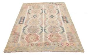 Tappeto Kilim Geometrico Beige Multicolore 123x190 Cm