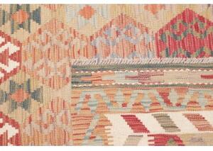 Tappeto Kilim Geometrico Rosso Mattone Beige 126x178 Cm