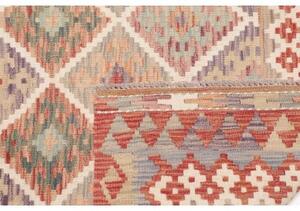 Tappeto Kilim Geometrico Rosso Mattone Beige 123x173 Cm