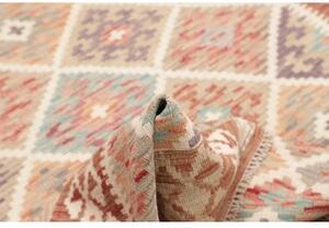 Tappeto Kilim Geometrico Terracotta Beige 122x172 Cm