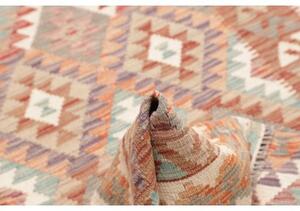 Tappeto Kilim Geometrico Ruggine Beige 119x184 Cm