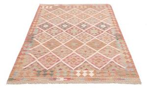 Tappeto Kilim Geometrico Terracotta Beige 125x181 Cm