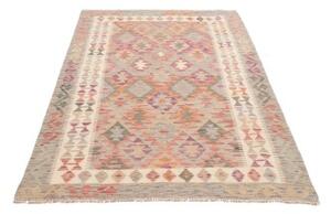 Tappeto Kilim Geometrico Beige Rosa 119x191 Cm