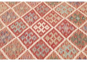 Tappeto Kilim Geometrico Ruggine Avorio 104x148 Cm