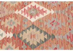 Tappeto Kilim Geometrico Terracotta Beige 104x150 Cm