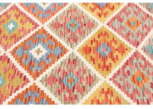 Tappeto Kilim Geometrico Arancione Multicolore 101x147 Cm