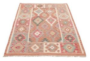 Tappeto Kilim Geometrico Terracotta Beige 104x150 Cm