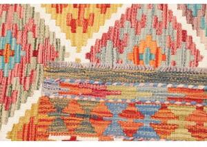 Tappeto Kilim Geometrico Arancione Multicolore 101x147 Cm